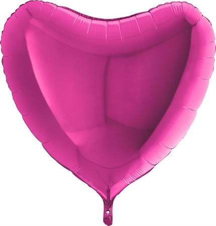 Grabo Nafukovací balónek růžové srdce 91 cm - - obrázek 1