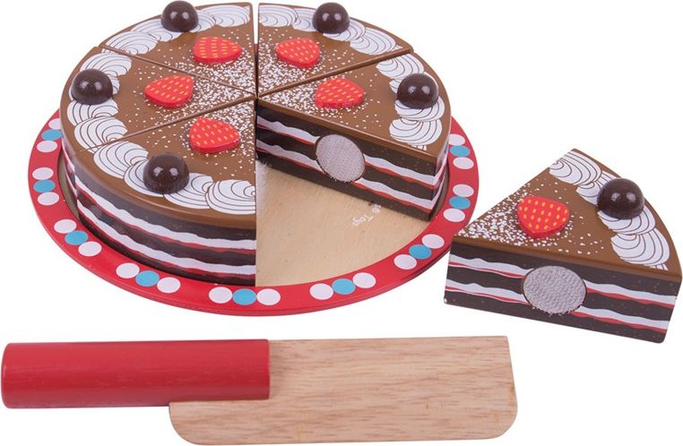 Bigjigs Toys Krájecí čokoládový dort - obrázek 3