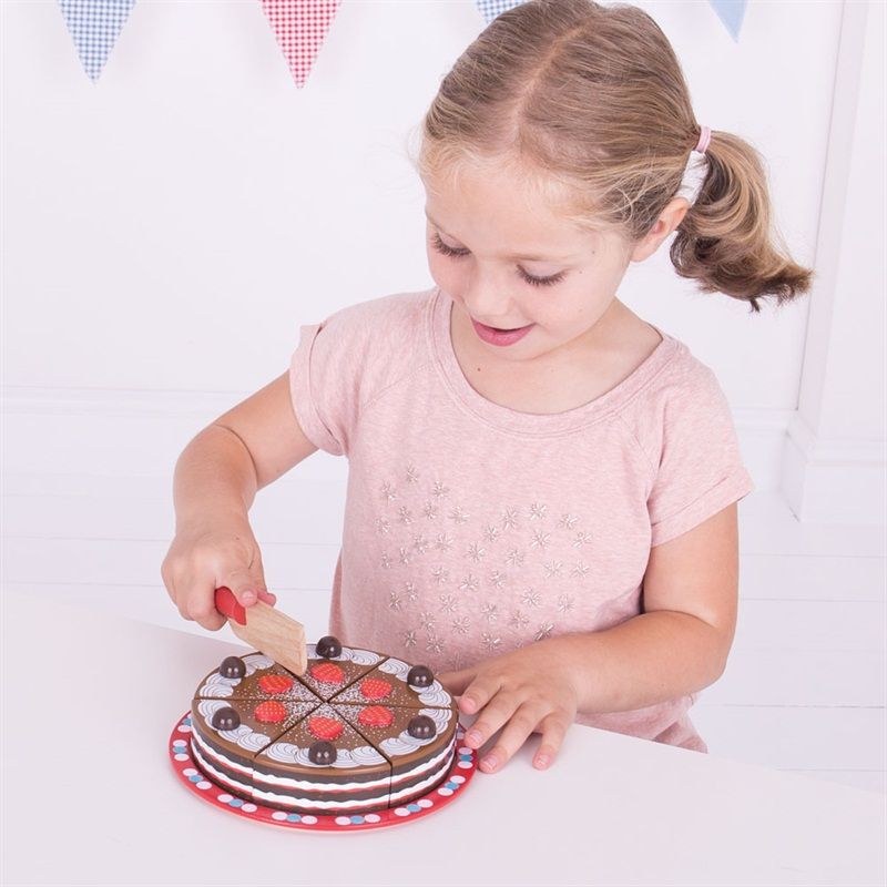 Bigjigs Toys Krájecí čokoládový dort - obrázek 4