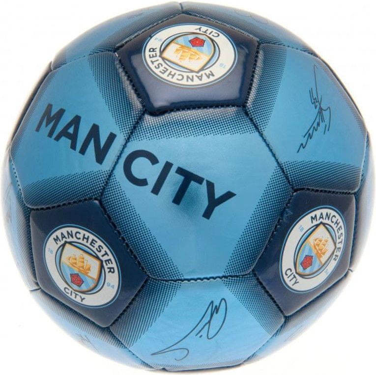 Fotbalový Ráj Fotbalový Míč Manchester City FC S Podpisy Hráčů nw - obrázek 1