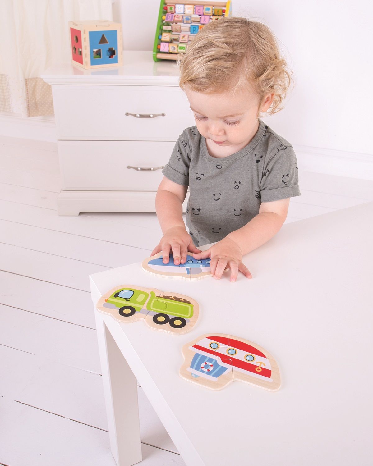 Bigjigs Toys Easy puzzle - Dopravní prostředky - obrázek 3