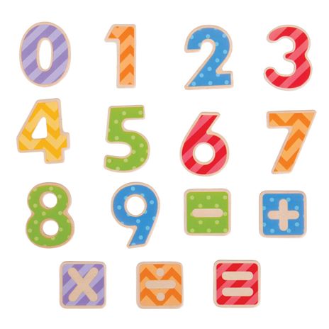 Bigjigs Toys Magnetické barevné číslice - obrázek 1