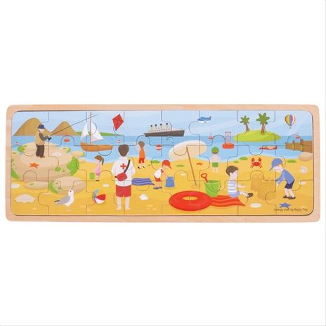 Bigjigs Toys puzzle - Na pláži - obrázek 1