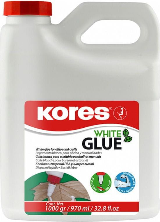 Kores Lepidlo White Glue 1000 ml (bílé) - obrázek 1