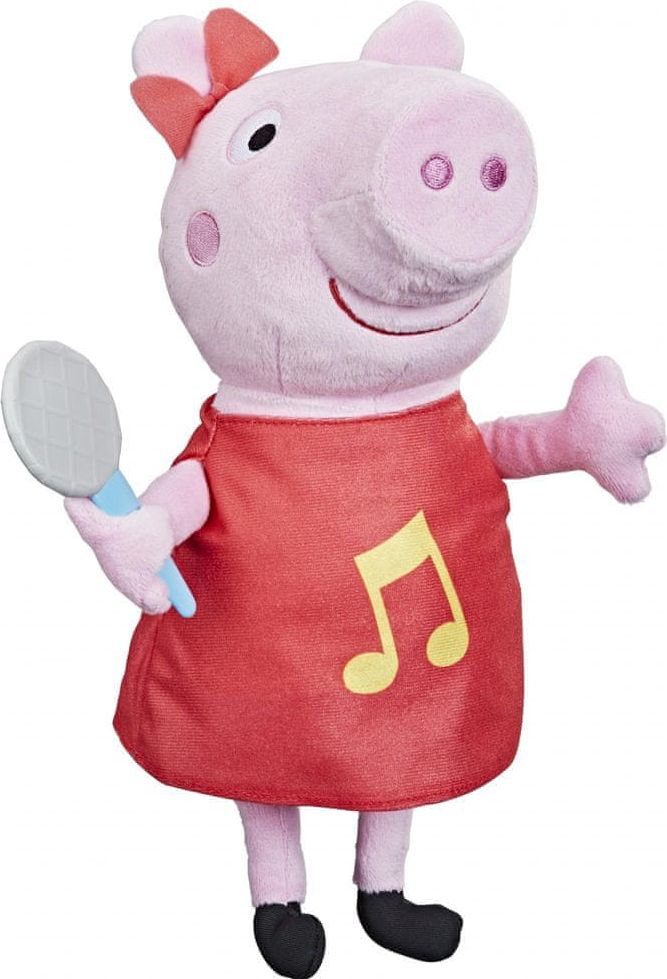 Hasbro Prasátko Peppa – Plyšová Peppa zpívající a chrochtací - obrázek 1