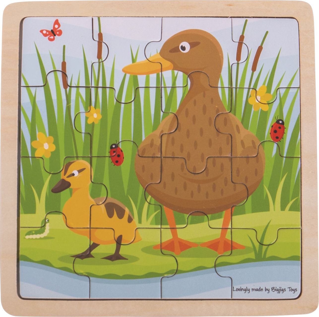 Bigjigs Toys puzzle - Kačenka s káčátkem - obrázek 1
