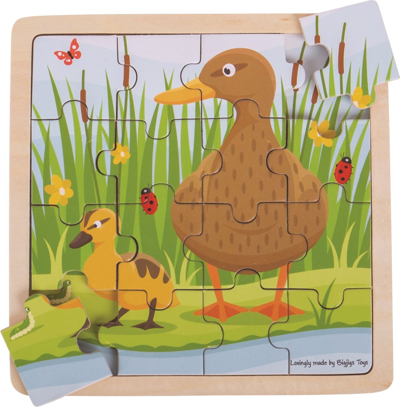 Bigjigs Toys puzzle - Kačenka s káčátkem - obrázek 2