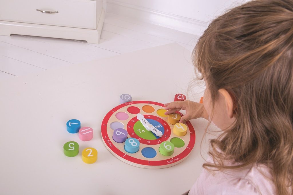 Bigjigs Toys Edukativní hodiny anglické - obrázek 3