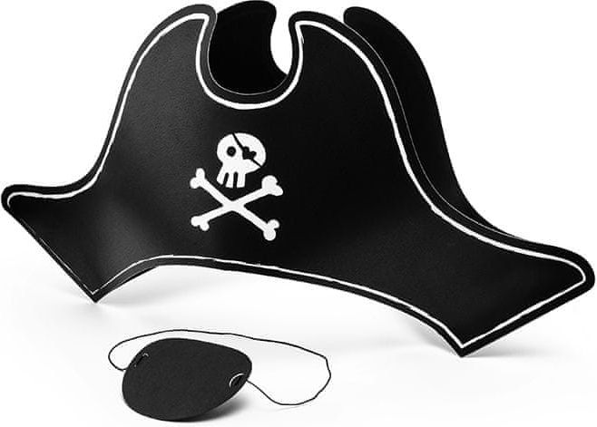 PartyDeco Párty čepice pirátský klobouk 1ks - - obrázek 1