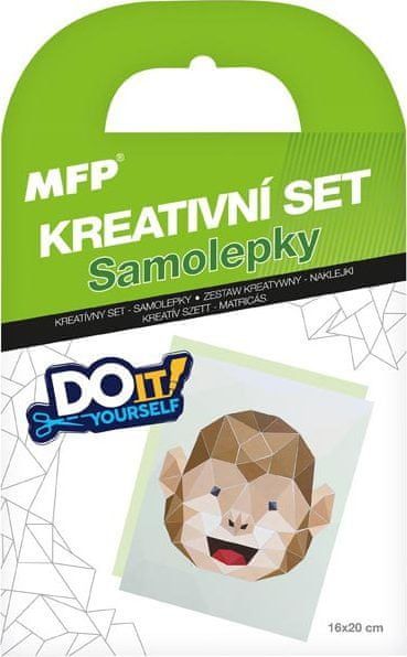 MFP s.r.o. kreativní set - samolepky opice 1042136 - obrázek 1