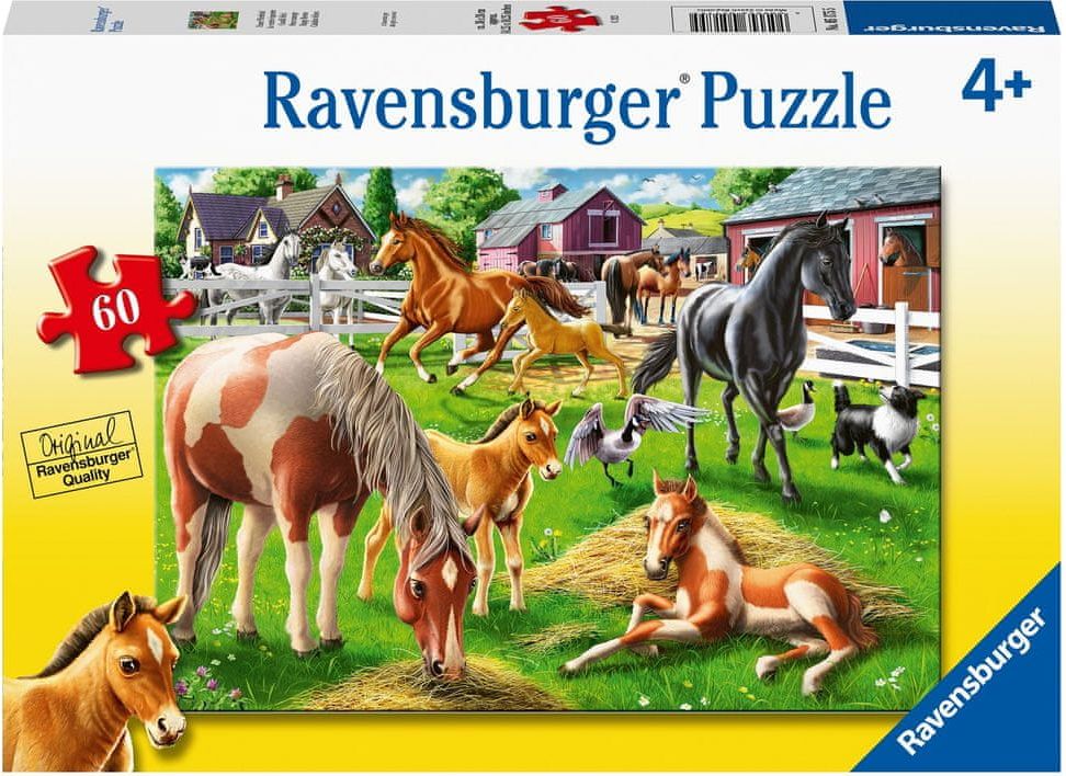 Ravensburger Šťastní koně 60 dílků - obrázek 1