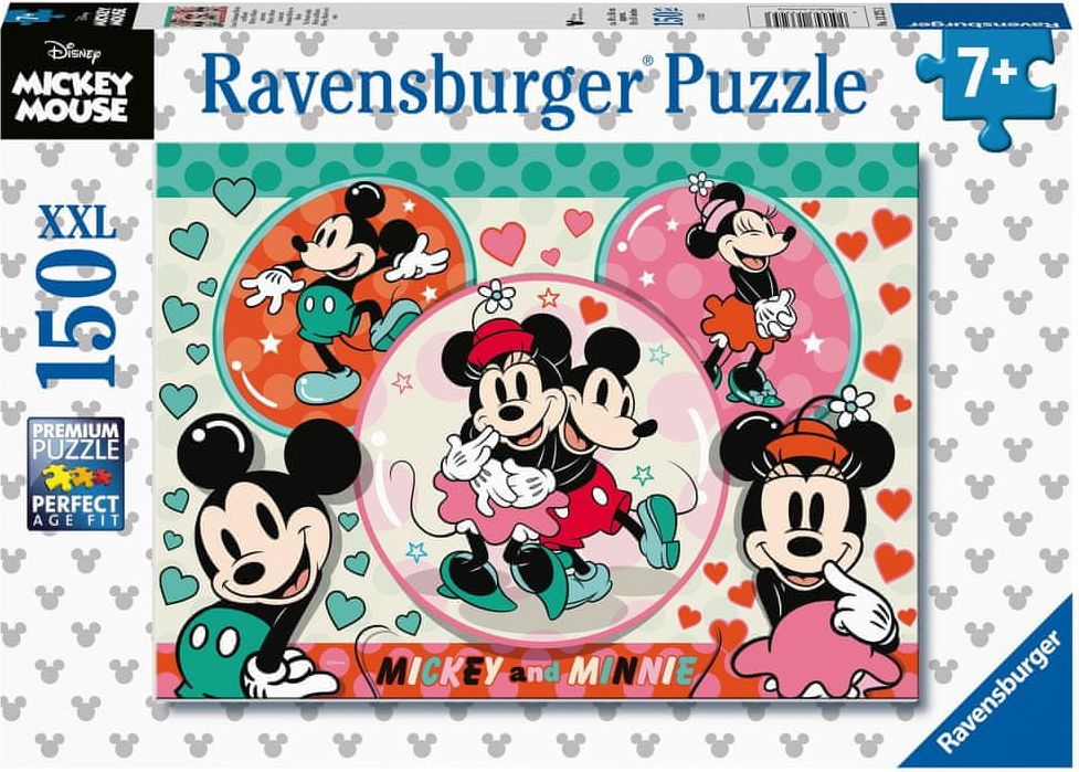 Ravensburger Disney: Zamilovaný pár Mickey a Minnie 150 dílků - obrázek 1