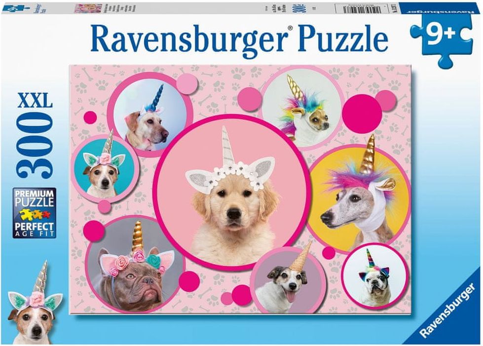 Ravensburger Roztomilí psí jednorožci 300 dílků - obrázek 1