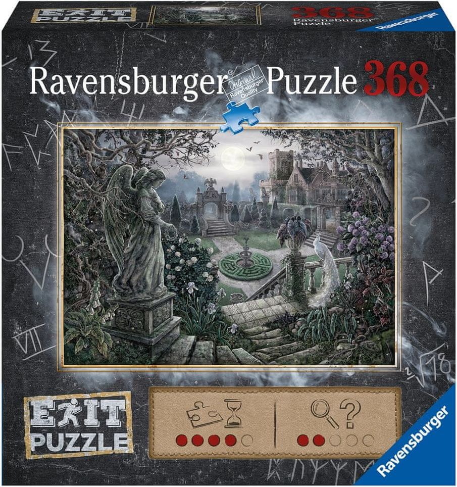 Ravensburger Puzzle Exit KIDS Zámecká zahrada 368 dílků - obrázek 1