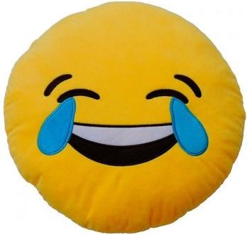 Hollywood Plyšový polštářek Emoticon Laughter (25 cm) - obrázek 1