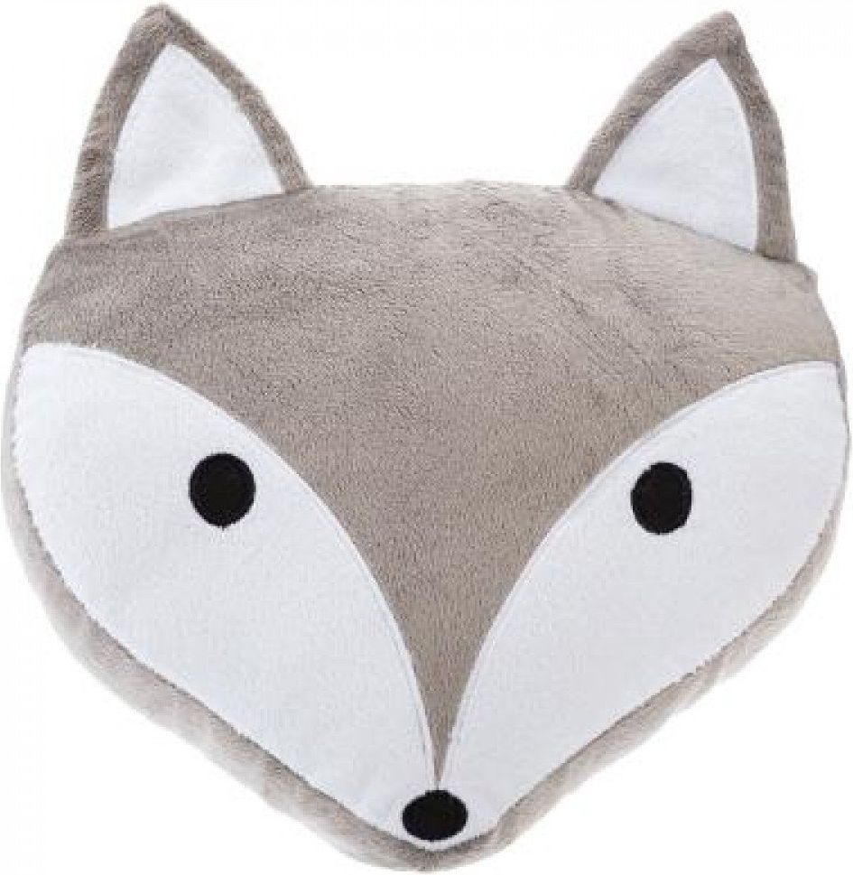 Atmosphera polštář pro děti liška šedá bílá 27x30cm - obrázek 1