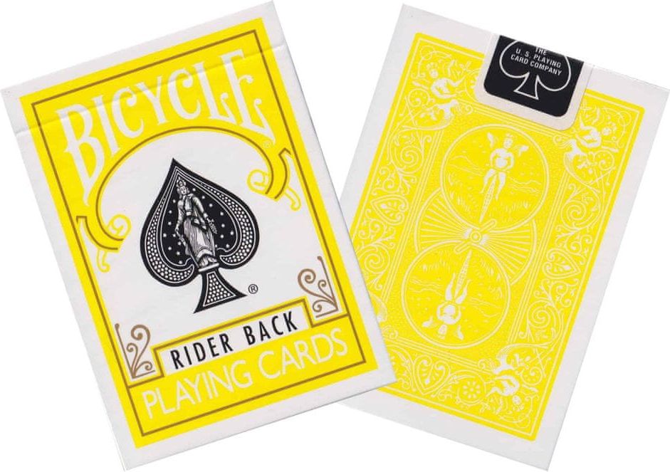 Bicycle Rider back yellow - hrací karty - obrázek 1