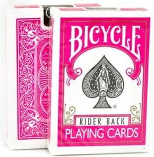 Bicycle Rider back fuchsia - hrací karty - obrázek 1