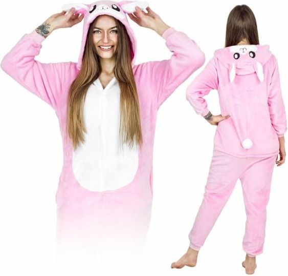 Zolta Králík KIGURUMI ONESIE TEPLÁKY PYŽAMO KOMBINÉZA KIGU M - obrázek 1