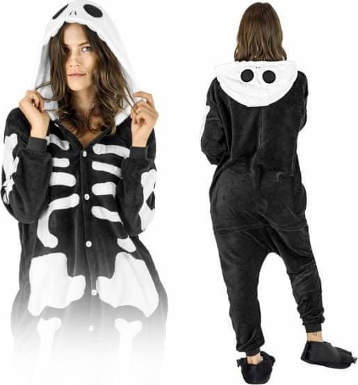 Zolta Kostra KIGURUMI ONESIE TEPLÁKY PYŽAMO KOMBINÉZA KIGU S - obrázek 1