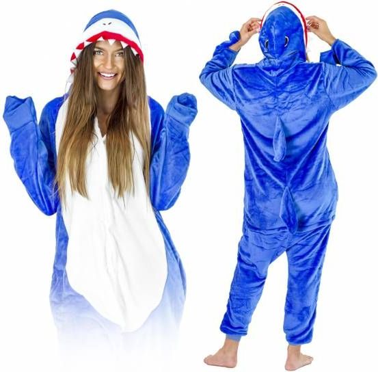 Zolta Žralok KIGURUMI ONESIE TEPLÁKY PYŽAMO KOMBINÉZA KIGU L - obrázek 1