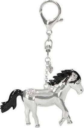 Hollywood Přívěsek kovový - koník Horses Dreams - strieborný - 6,5 cm - obrázek 1