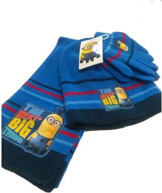 Hollywood Set zimního oblečení - Mimoň - světlo modra - čepice + šála + rukavice - obrázek 1