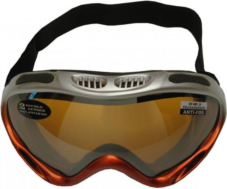 HolidaySport Lyžařské brýle Cortini G1378K-1 junior stříbrno-oranžové - obrázek 1