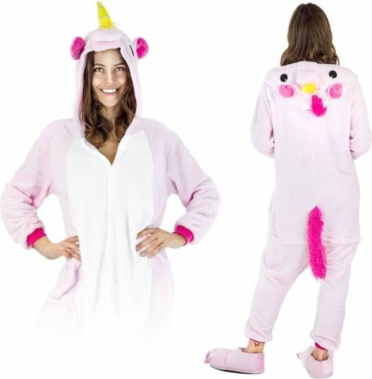 Zolta Růžový pegasus KIGURUMI ONESIE TEPLÁKY PYŽAMO KOMBINÉZA KIGU M - obrázek 1