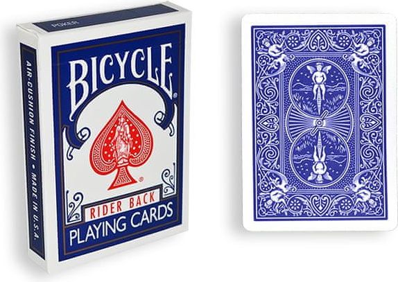 Bicycle Rider back - hrací karty, modrá - obrázek 1