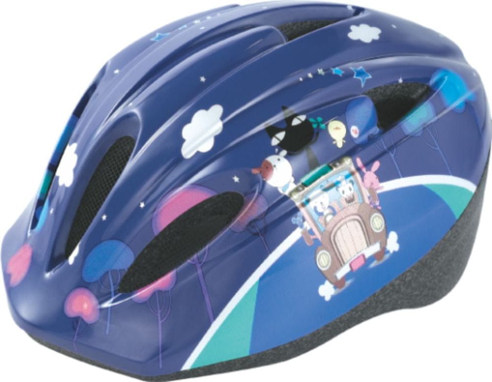Peacock Batteries Cyklistická helma dětská, modrá - obrázek 1