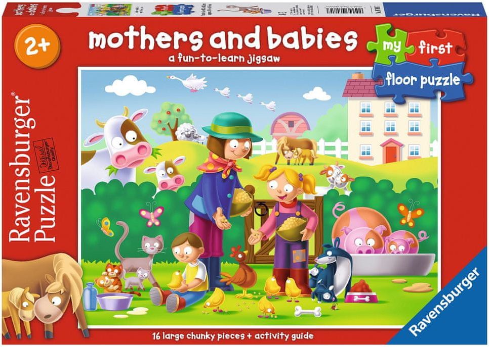 Ravensburger Puzzle Farma - maminky a mláďata 16 dílků - obrázek 1