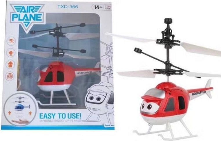 PECKAHRAČKY Létající helikoptéra s očima Barva: Červená - obrázek 1