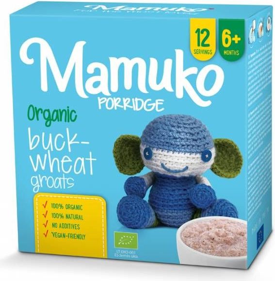 Mamuko Bio dětská kaše hnědá pohanka 240g [bio001] - obrázek 1