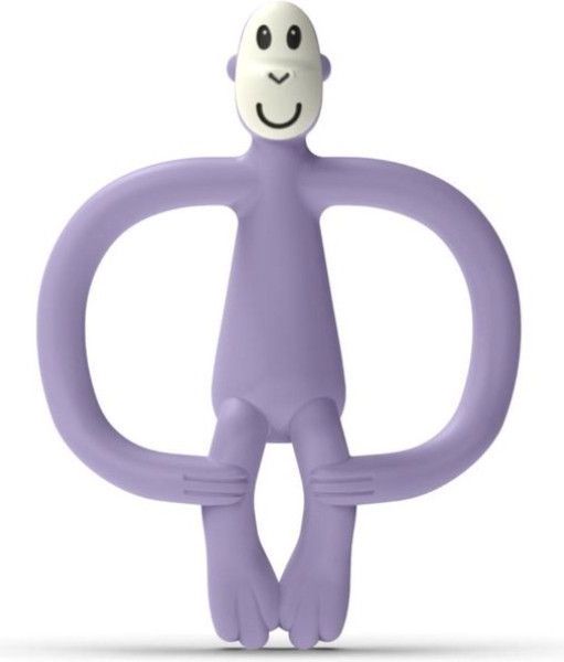 Matchstic Monkey kousátko a zubní kartáček bez ocasu purple - obrázek 1