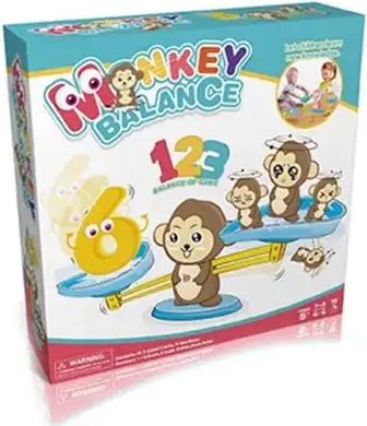 CoolCeny Vzdělávací hra - Monkey Balance - Růžová - obrázek 1