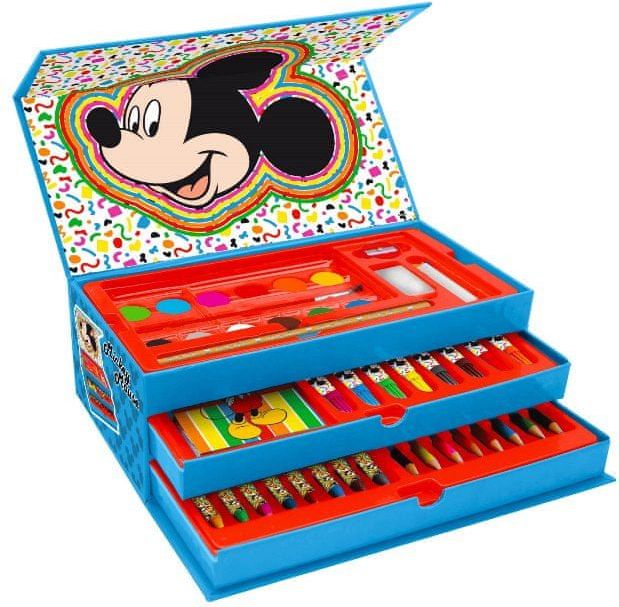 ToyCompany Mickey Mouse kufřík na kreslení 52ks