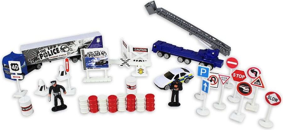 GearBox Autíčka 1:87 policie 32ks kov - obrázek 1