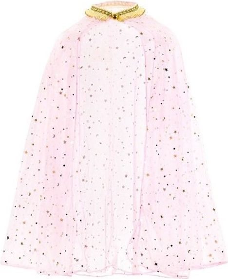 PartyDeco Pelerína princeznovská růžová UNI 3-7 let (vel. 98-112 cm) - obrázek 1