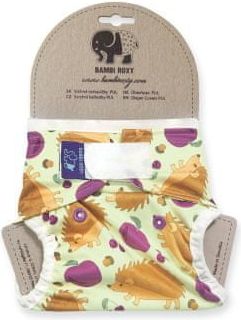 BambiRoxy | Svrchní kalhotky novorozenecké - Hedgehogs on Grey - obrázek 1