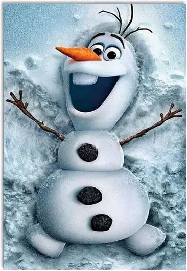 CoolCeny Diamantové malování 5D - Sněhulák Frozen - obrázek 1