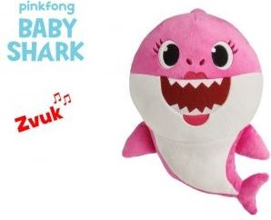 Hollywood Plyšový Baby Shark - růžový se zvukem - 28 cm - obrázek 1