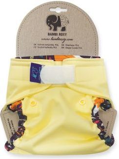 BambiRoxy | Svrchní kalhotky jednovelikostní (ZIPS) - Foxes on Yellow - obrázek 1