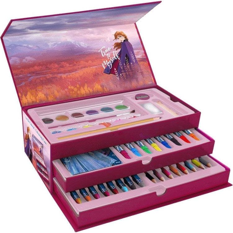 ToyCompany Frozen 2 kufřík na kreslení 52ks - poškozený obal