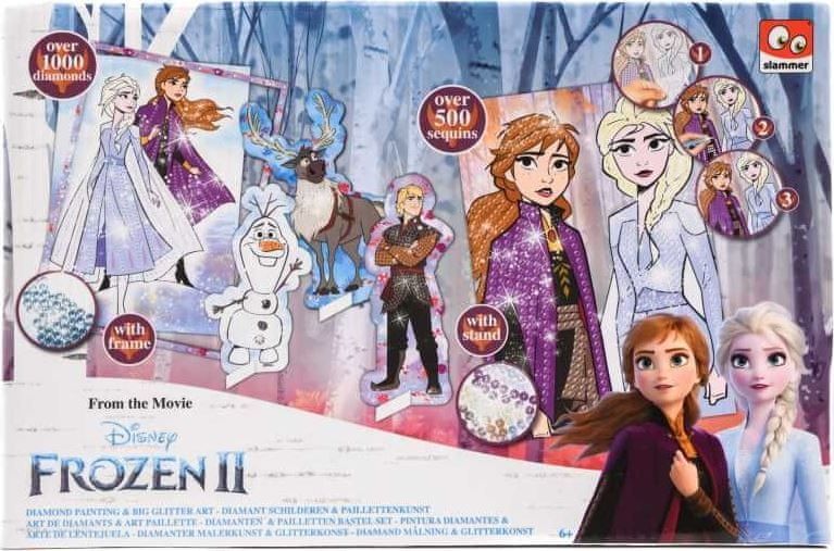 Canenco Obrázek s třpytivými flitry a diamanty Frozen 2 Ledové království kreativní sada - obrázek 1