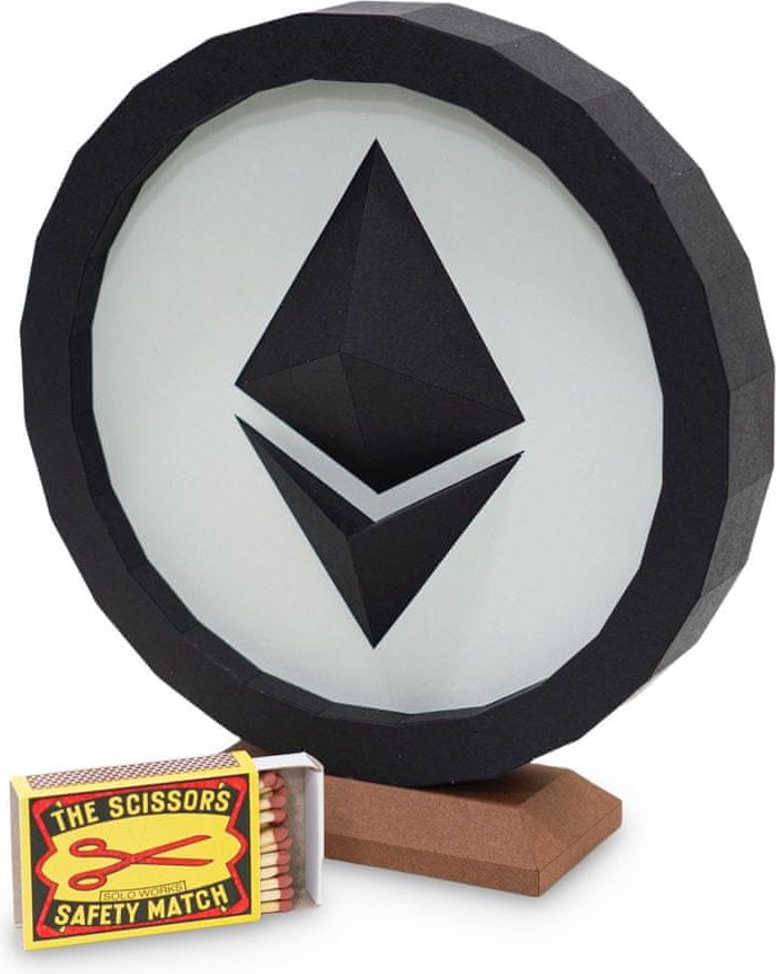 Cut'n'Glue Ethereum mince – 3D papírový model - obrázek 1