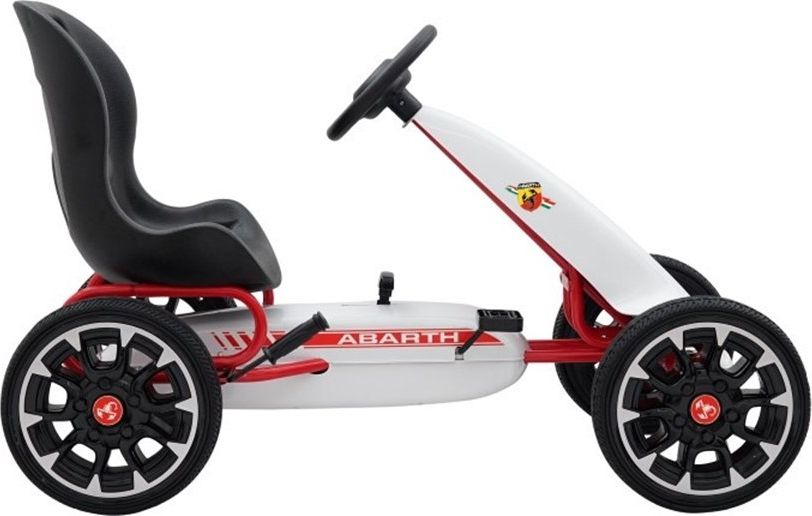 ABARTH white šlapací motokára - obrázek 4