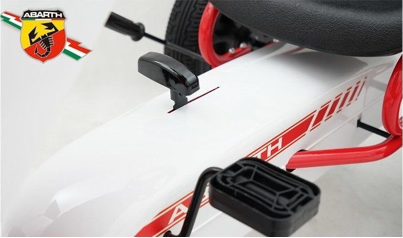 ABARTH white šlapací motokára - obrázek 5
