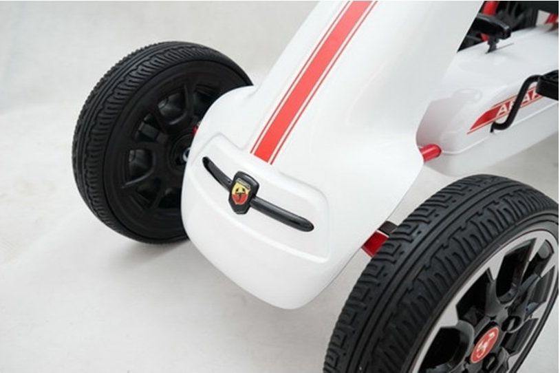 ABARTH white šlapací motokára - obrázek 7