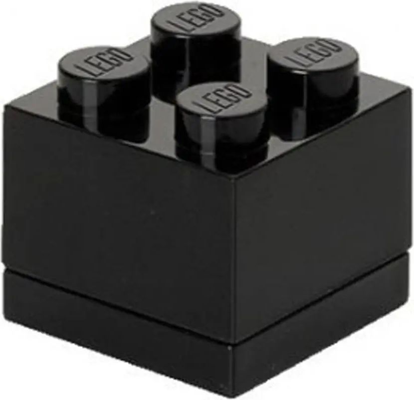 LEGO Mini Box 46x46x43mm - černý - obrázek 1